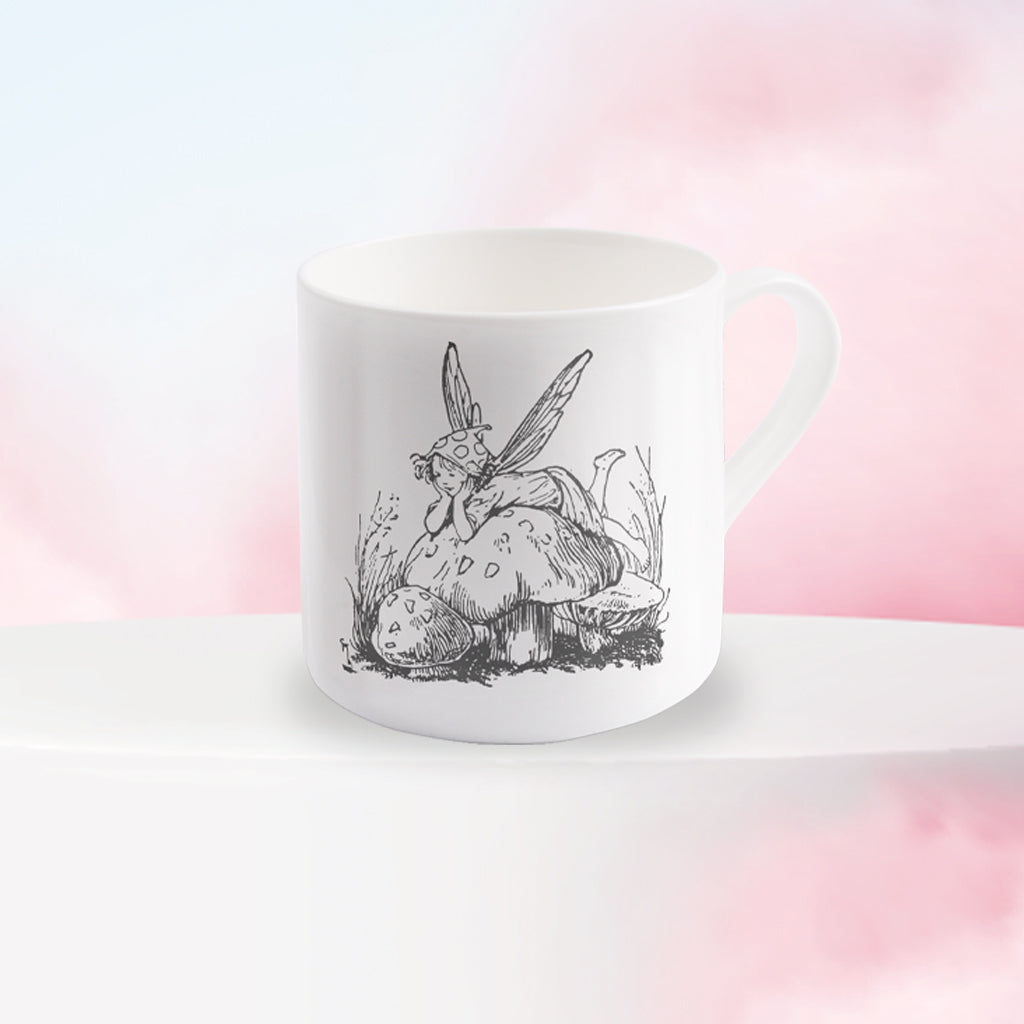 Fairy on a Mushroom Bone China Mug