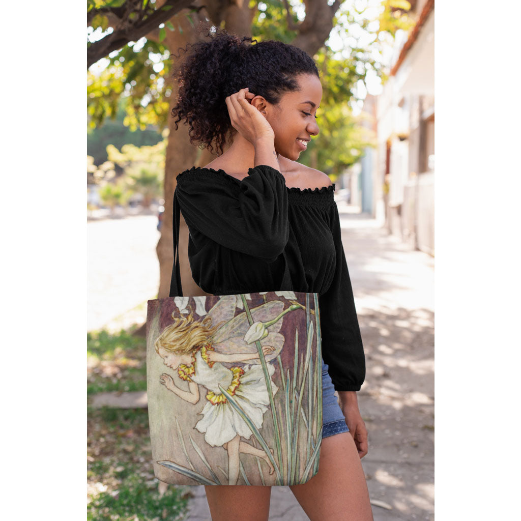 Narcissus Fairy Edge-to-Edge Tote Bag