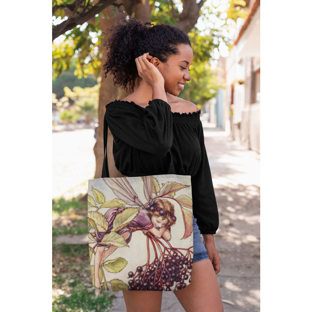 Elderberry Fairy Edge-to-Edge Tote Bag