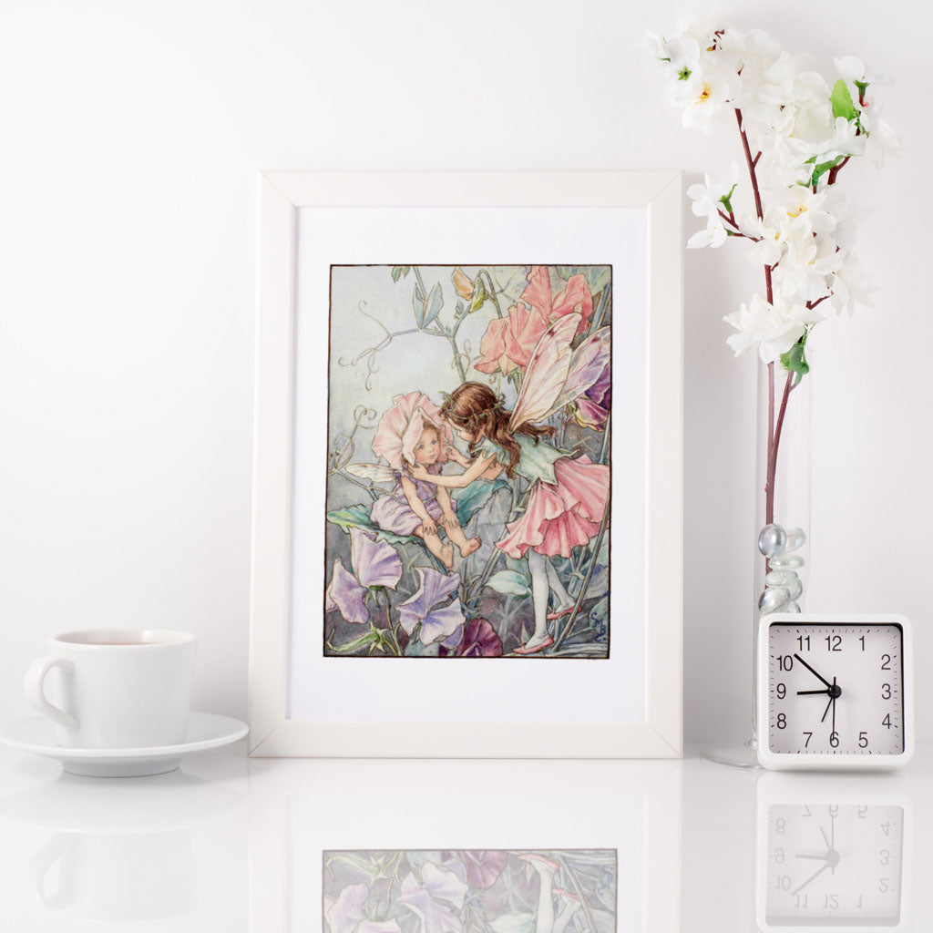 The Sweet Pea Fairies 11x14" Art Print