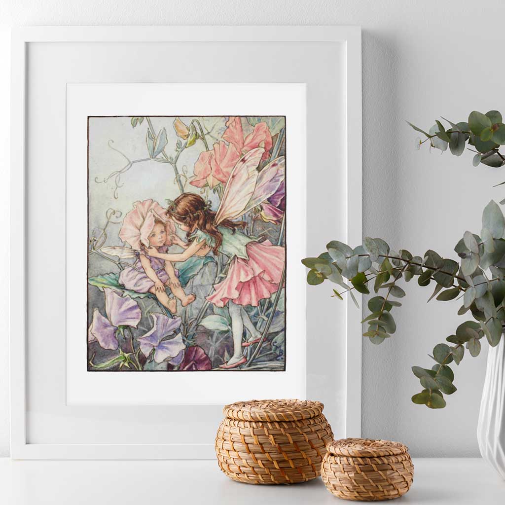 The Sweet Pea Fairies 11x14" Art Print
