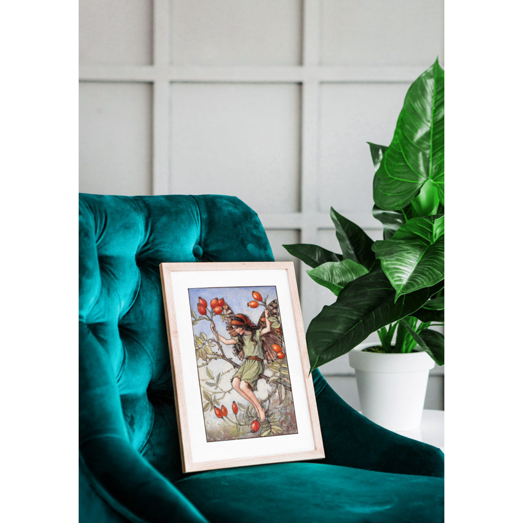 The Rose-Hip Fairy 11x14" Art Print