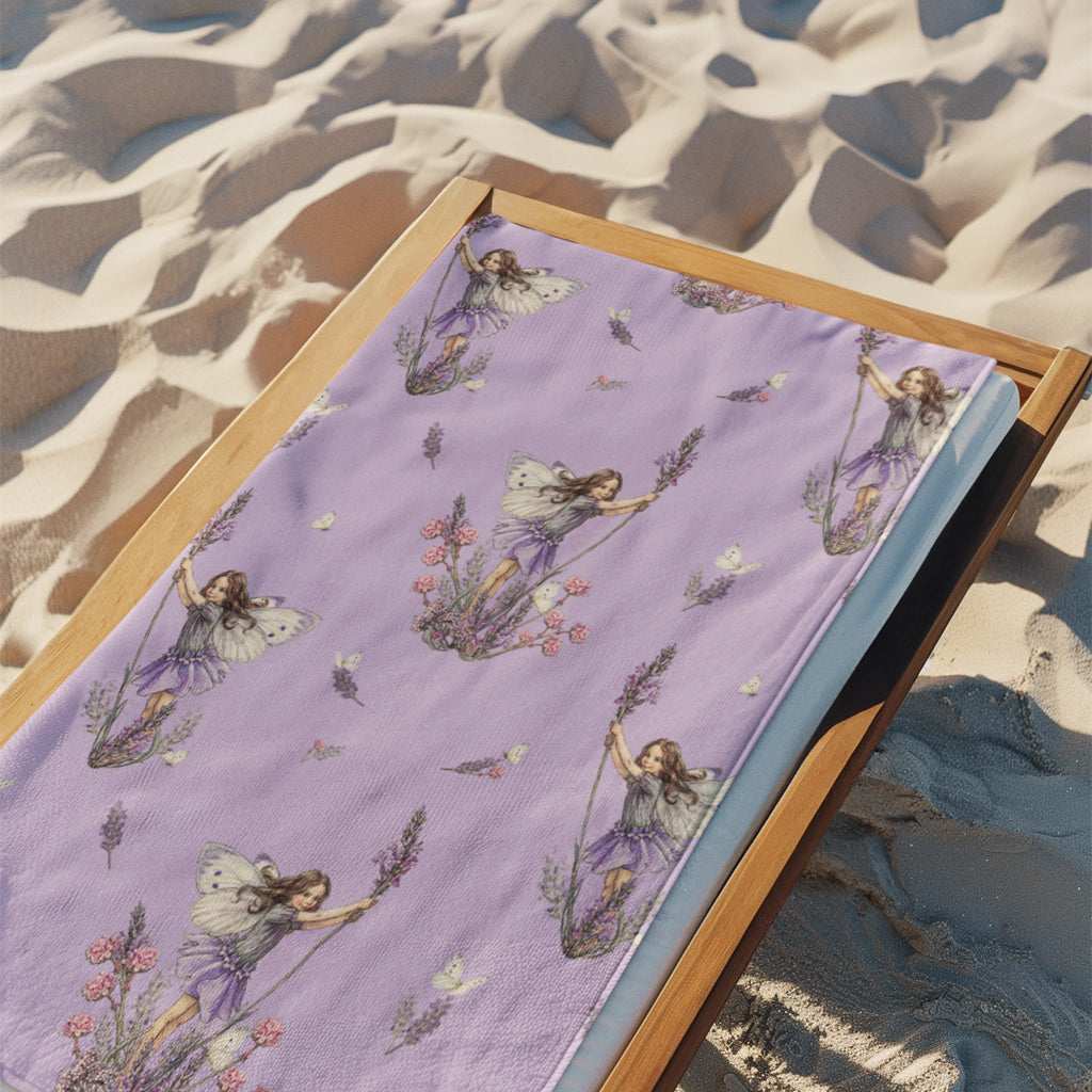 The Lavender Fairies Beach Towel