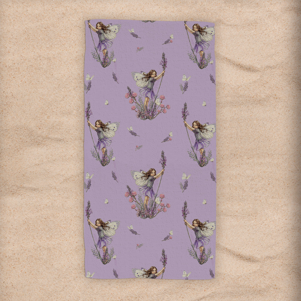 The Lavender Fairies Beach Towel
