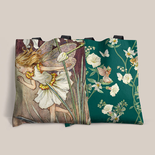 Narcissus Fairy Edge-to-Edge Tote Bag