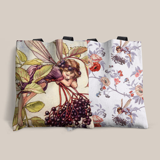 Elderberry Fairy Edge-to-Edge Tote Bag