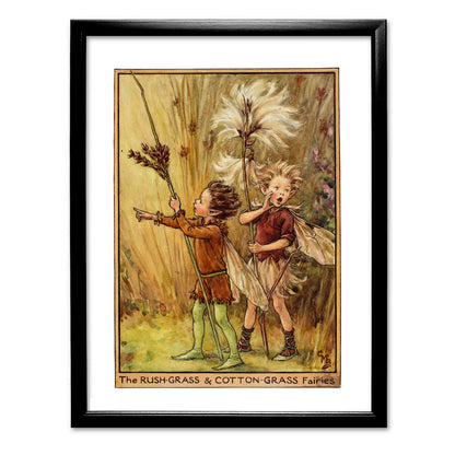 The Rush-Grass & Cotton-Grass Fairies 11x14" Art Print