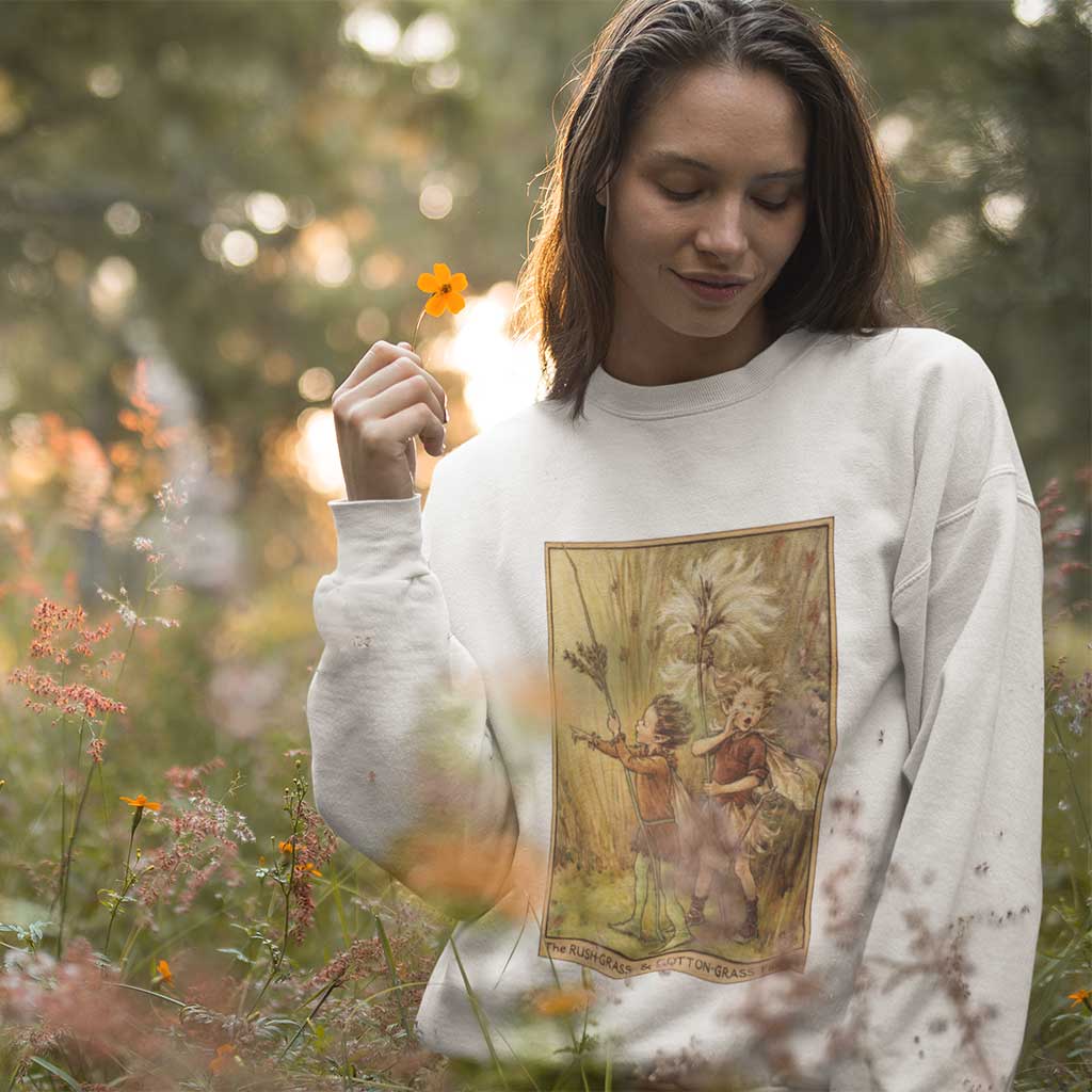 The Rush-Grass & Cotton-Grass Fairies Adults Sweatshirt