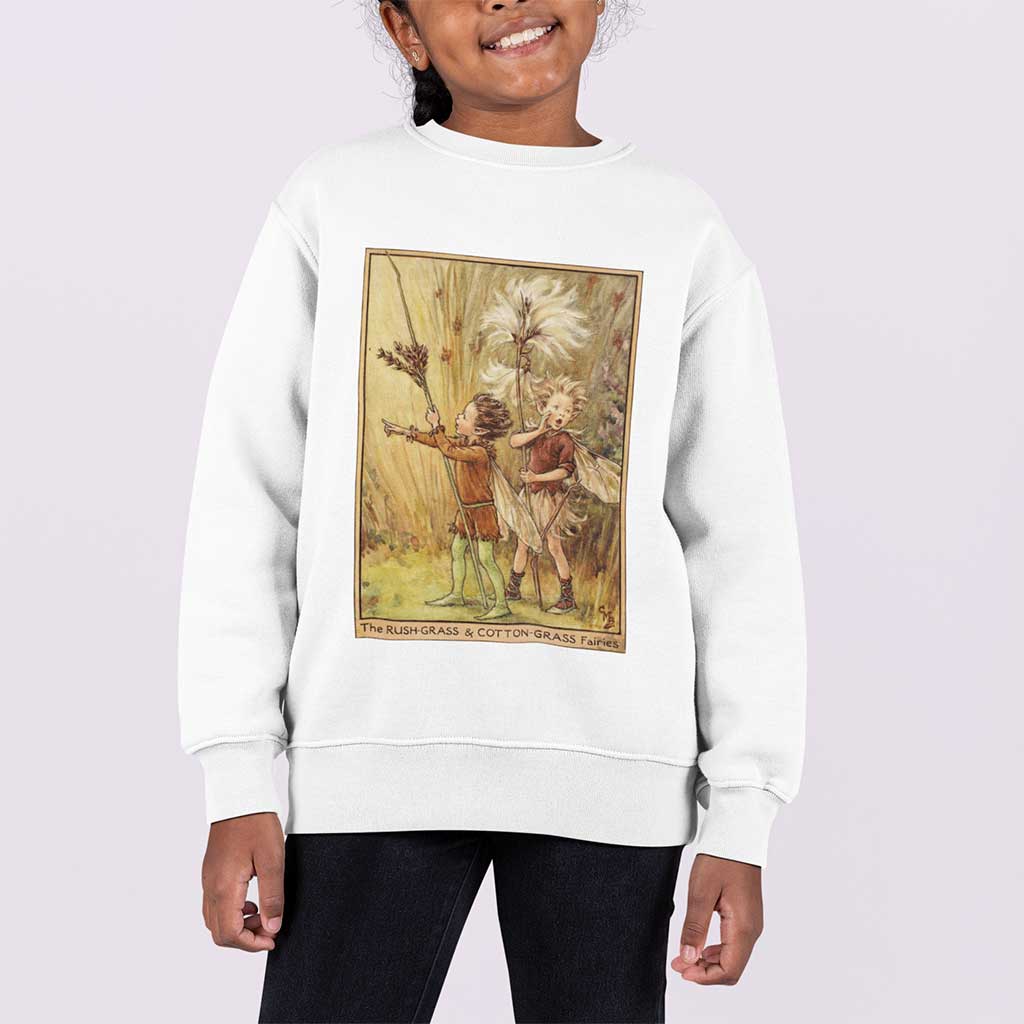 The Rush-Grass & Cotton-Grass Fairies Kids Sweatshirt