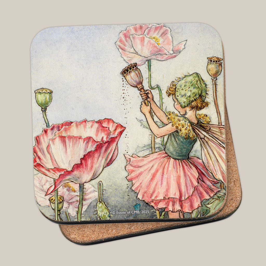 The Shirley Poppy Fairy Coaster