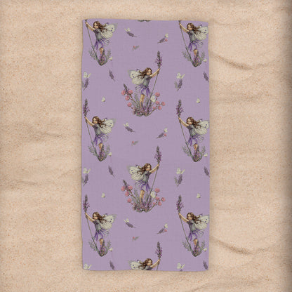 The Lavender Fairies Beach Towel