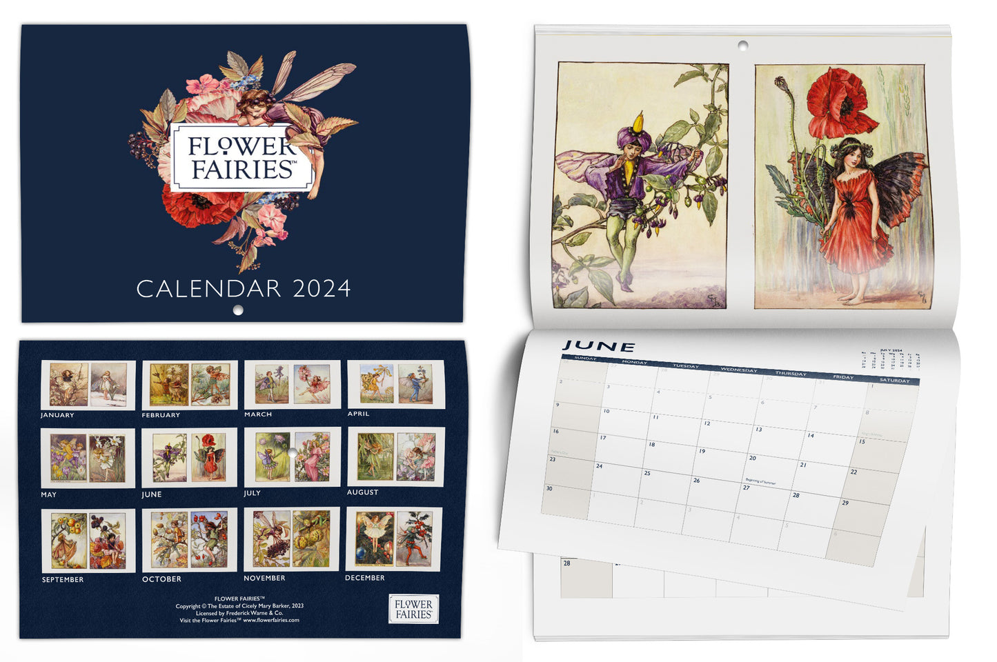 The Flower Fairies 2024 Calendar Flower Fairies Shop