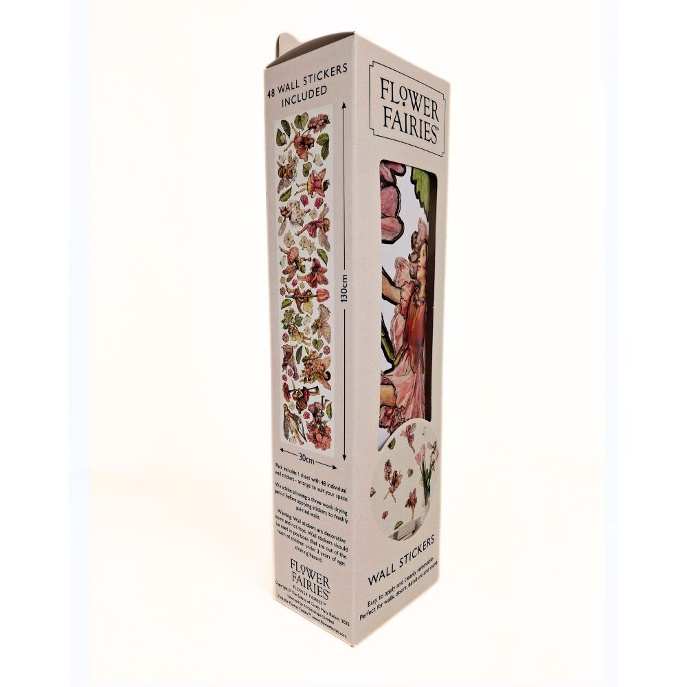 Pink Flower Fairy Wall Stickers