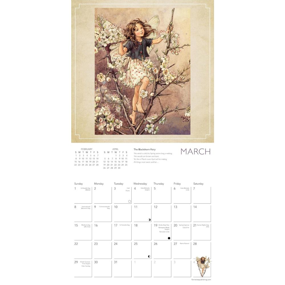 Flower Fairies MINI Wall Calendar 2026
