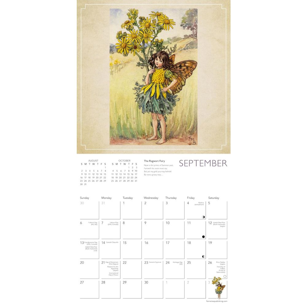 Flower Fairies MINI Wall Calendar 2026